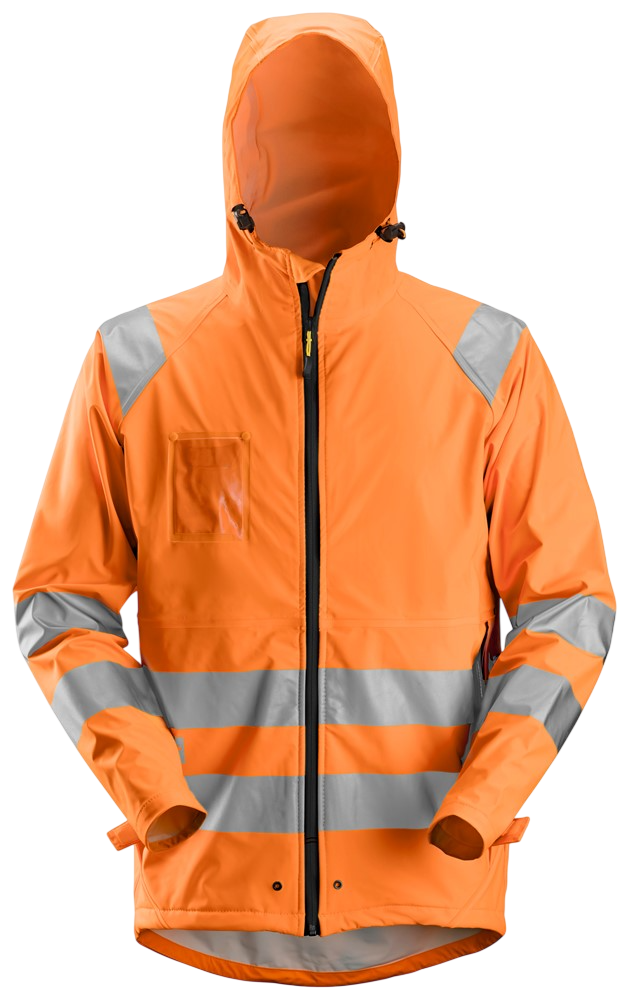 Giacca impermeabile PU in alta visibilita', classe 3 8233