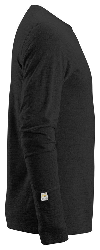 AllroundWork, T-shirt in lana Merino a maniche lunghe - 2427