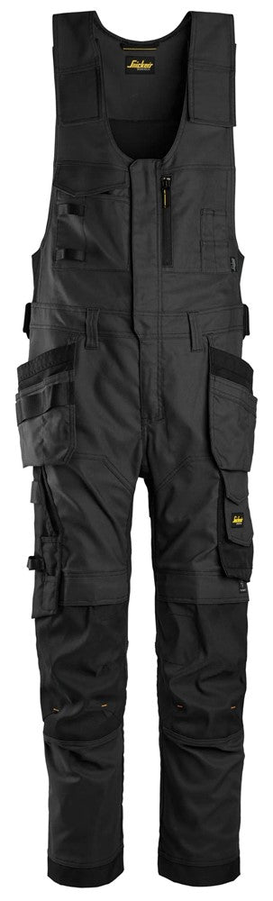Pantaloni da lavoro monopezzo in canvas stretch con tasche esterne - 6014