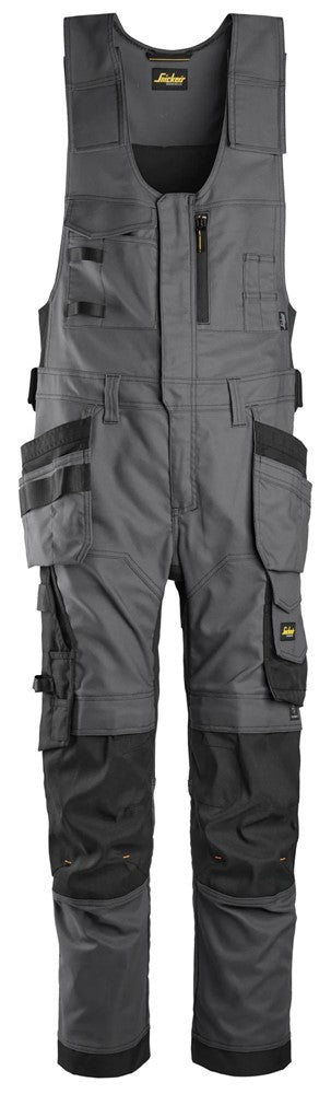 Pantaloni da lavoro monopezzo in canvas stretch con tasche esterne - 6014