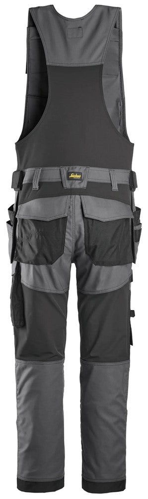Pantaloni da lavoro monopezzo in canvas stretch con tasche esterne - 6014