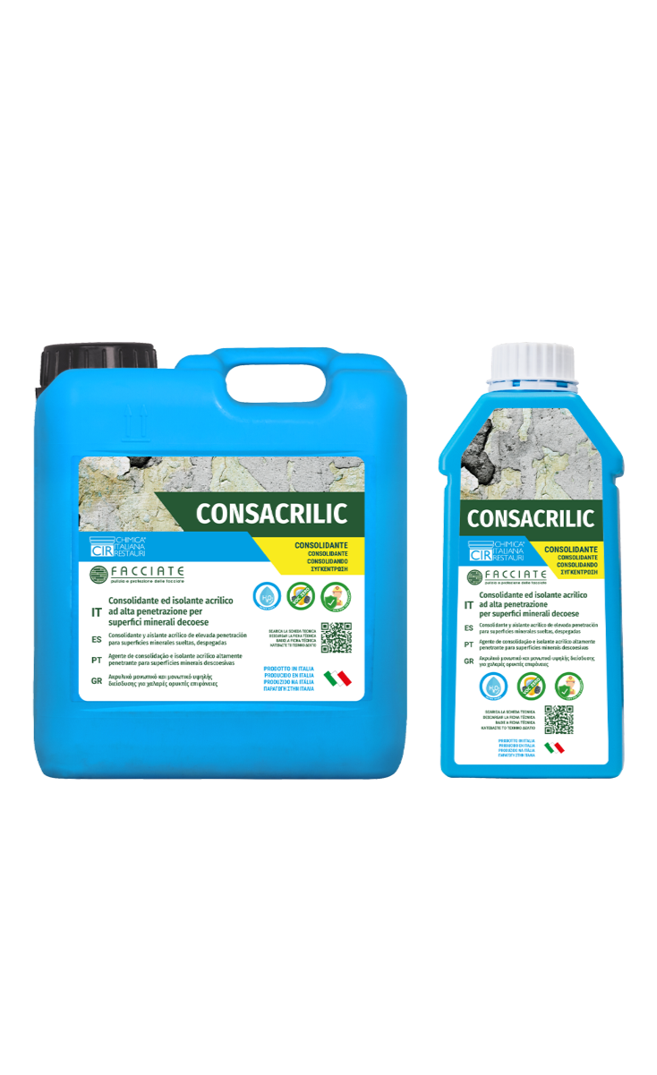 CONSACRILIC Consolidante ed isolante acrilico ad alta penetrazione
