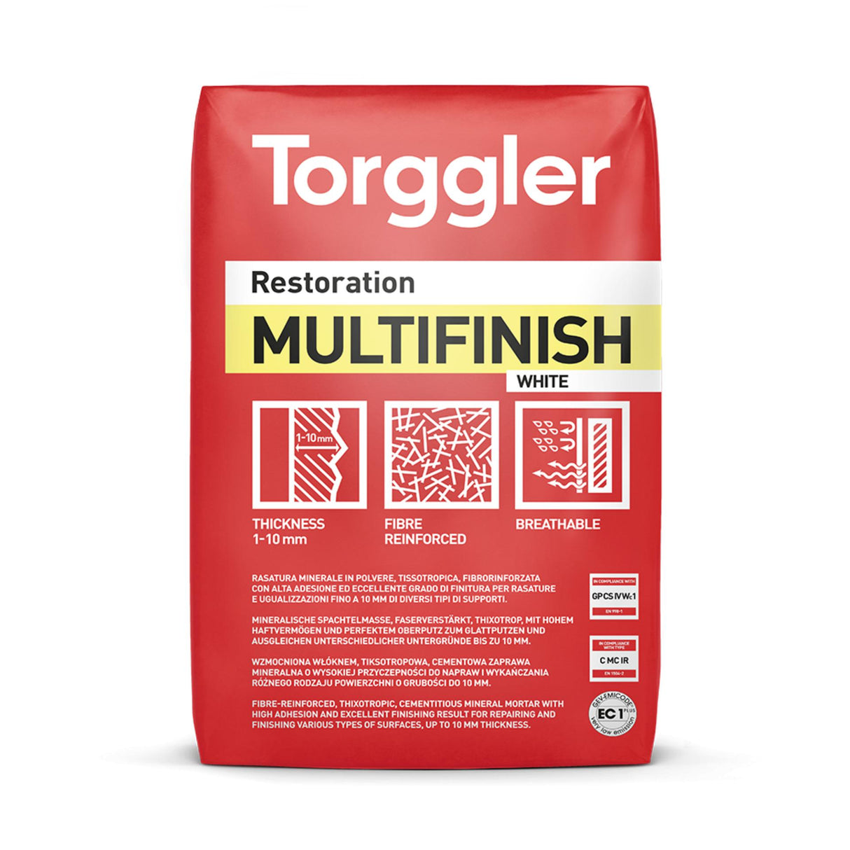 RASANTE MINERALE IN POLVERE BIANCO 25KG - MULTIFINISH