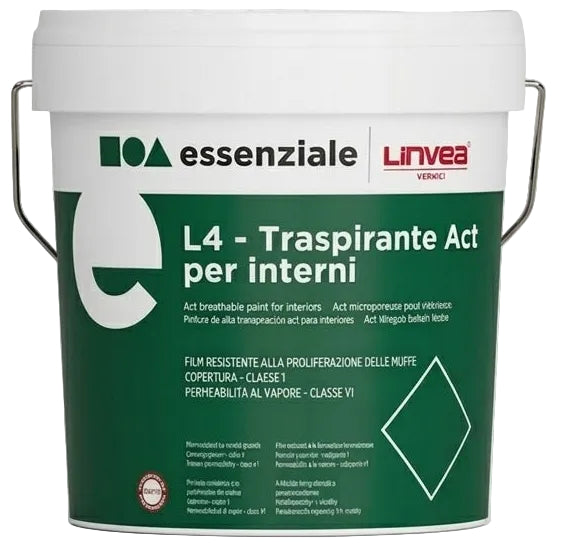 IDROPITTURA TRASPIRANTE ACRILICA ANTIMUFFA - L4