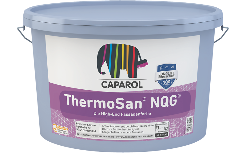 Pittura silossanica con struttura di nanoquarzo ThermoSan NQG