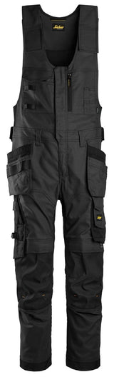 Pantaloni da lavoro monopezzo in canvas stretch con tasche esterne - 6014