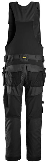 Pantaloni da lavoro monopezzo in canvas stretch con tasche esterne - 6014