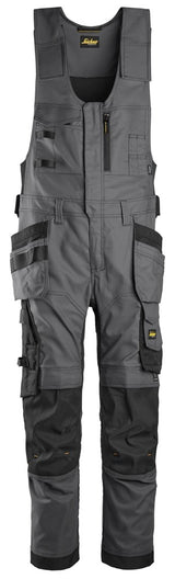 Pantaloni da lavoro monopezzo in canvas stretch con tasche esterne - 6014