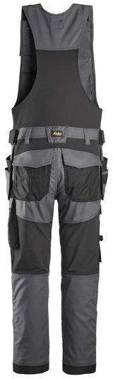 Pantaloni da lavoro monopezzo in canvas stretch con tasche esterne - 6014