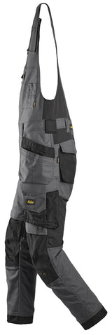 Pantaloni da lavoro monopezzo in canvas stretch con tasche esterne - 6014