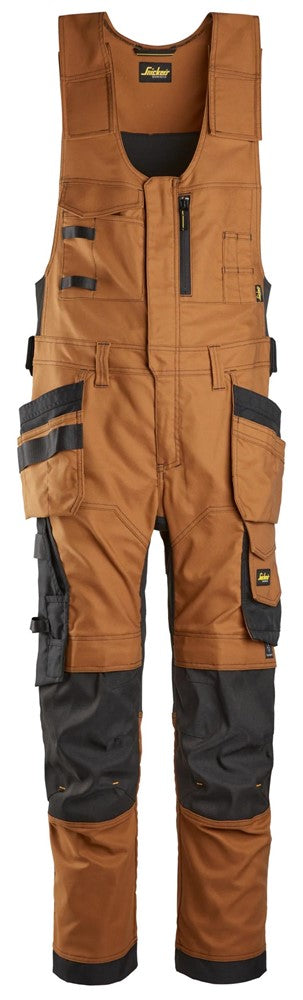 Pantaloni da lavoro monopezzo in canvas stretch con tasche esterne - 6014