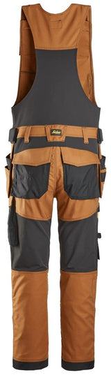 Pantaloni da lavoro monopezzo in canvas stretch con tasche esterne - 6014