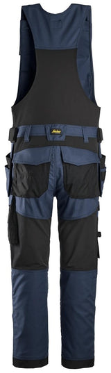 Pantaloni da lavoro monopezzo in canvas stretch con tasche esterne - 6014
