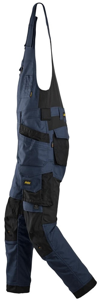 Pantaloni da lavoro monopezzo in canvas stretch con tasche esterne - 6014