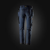 Pantaloni canvas stretch con tasche esterne - 6244