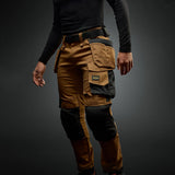 Pantaloni canvas stretch con tasche esterne - 6244
