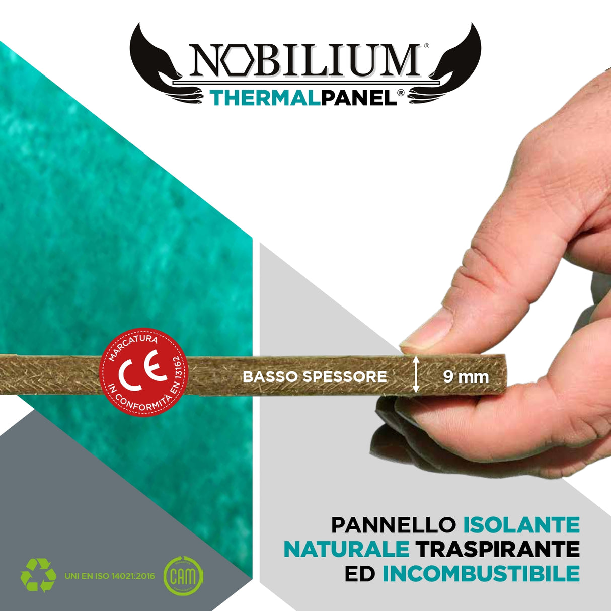 Pannello Isolante Naturale Traspirante ed Incombustibile NOBILIUM®THERMALPANEL €/MQ