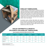 Pannello Isolante Naturale Traspirante ed Incombustibile NOBILIUM®THERMALPANEL €/MQ