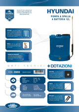 POMPA A SPALLA BATTERIA 12V-12L - 25910