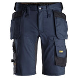 Pantaloni corti stretch con tasche esterne