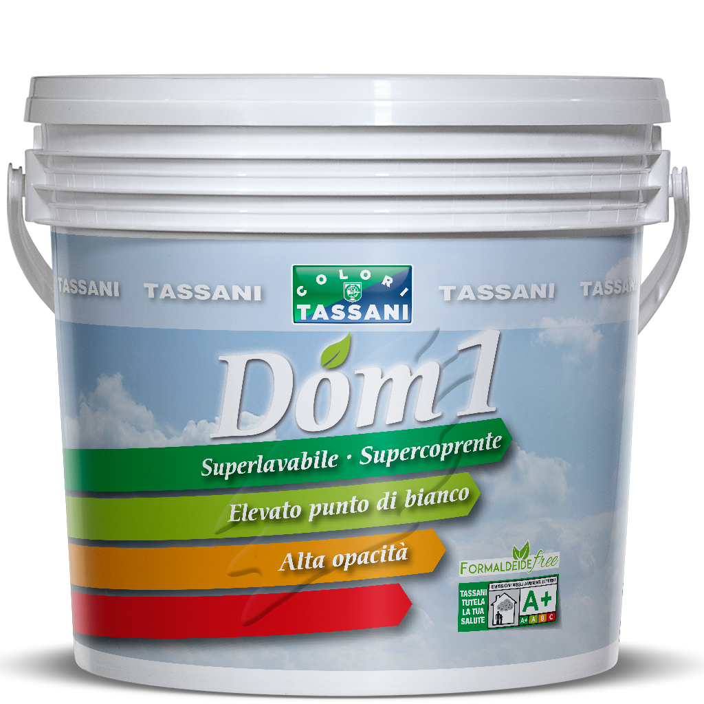 IDROPITTURA LAVABILE SUPER COPRENTE - DOM1