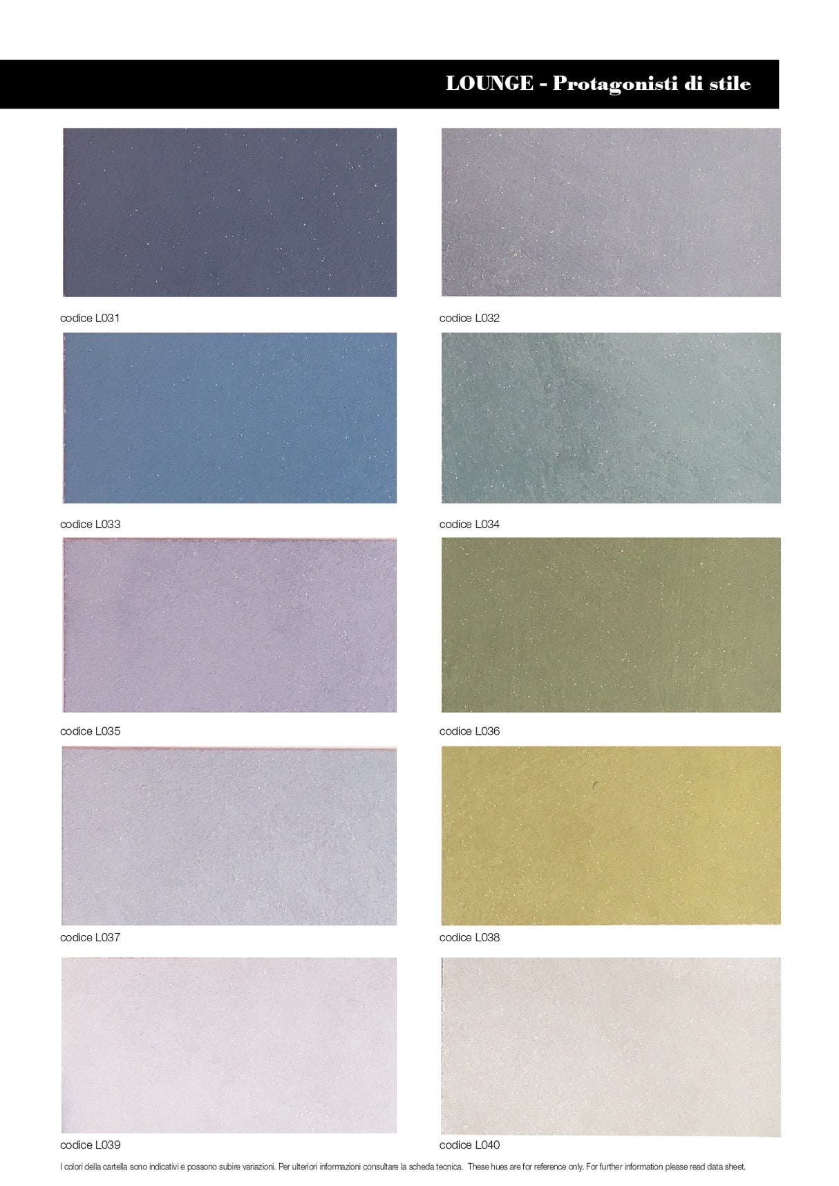 PITTURA DECORATIVA SABBIATA METALLIZZATA - LOUNGE
