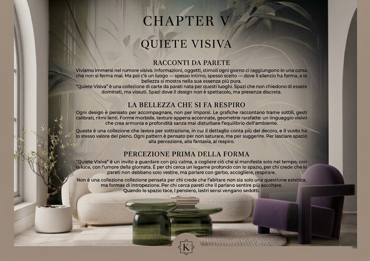 CARTA DA PARATI CAPITOLO V – QIETE VISIVA