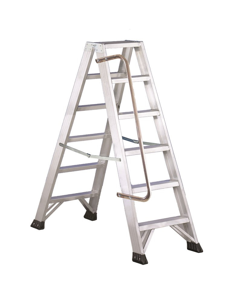 Scala a doppia salita con piattaforma maggiorata "P1 PLUS" 8gr.